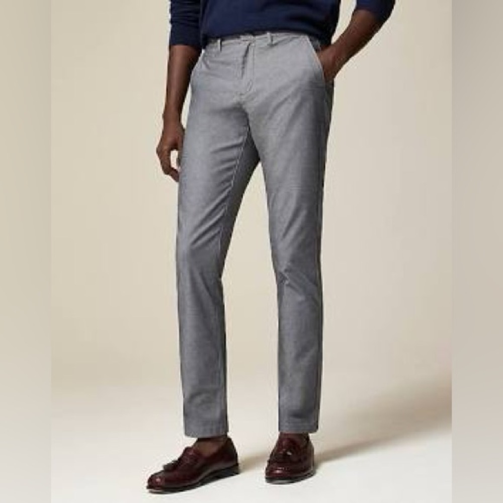 J. Crew 770 Straight Fit, Brushed twill pants, Gray, 35"x32" NWT